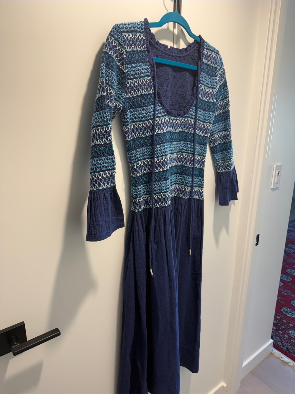 Free People / Guiding Star Smocked Midi Dress /NWT - Picture 3 of 5